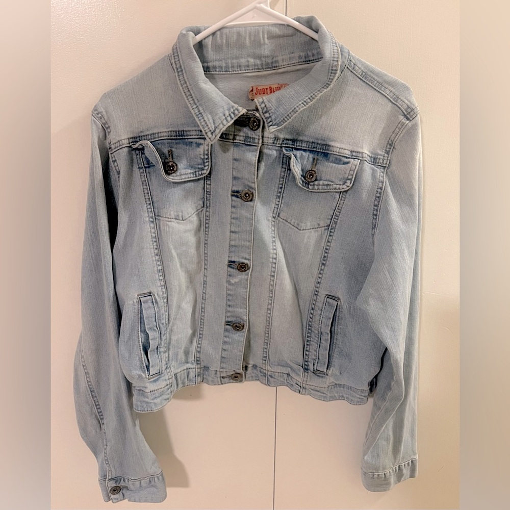 Judy Blue Stretch Denim Blue Y2K Mid Length Jacket Women’s 3XL